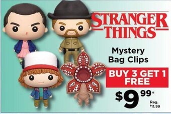Showcase STRANGER THINGS Mystery Bag Clips offer
