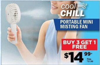 Showcase cool CHILL PORTABLE MINI MISTING FAN offer