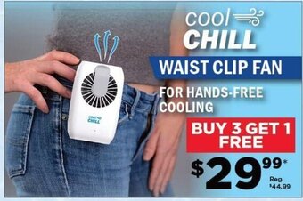 Showcase cool CHILL WAIST CLIP FAN offer