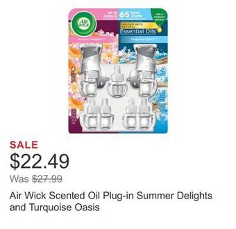 Costco Air wick scented oil plug-in summer delights and turquoise oasis offer