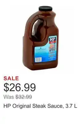 Costco Hp original steak sauce, 3.7 l offer