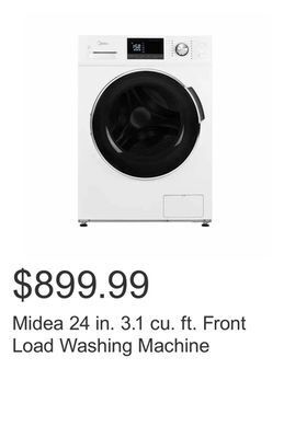 Costco Midea 24 in. 3.1 cu. ft. front load washing machine offer