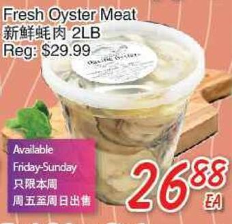 Foody Mart Fresh oyster meat offer