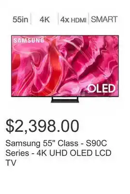 Costco Samsung 55 class - s90c series - 4k uhd oled lcd tv offer