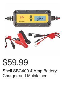 Costco Shell sbc400 4 amp battery charger and maintainer offer