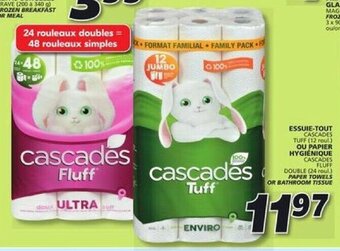 IGA PAPER TOWELS OR BATHROOM TISSUE offer