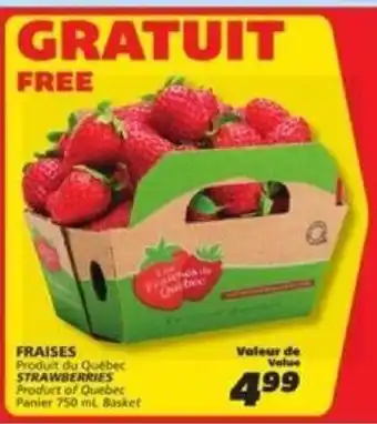 IGA STRAWBERRIES Panier 750 mL Basket offer