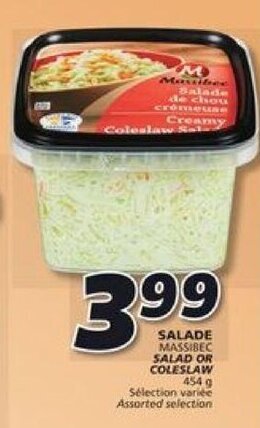 IGA SALAD OR COLESLAW 454 g offer