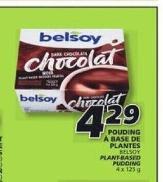IGA Belsoy plant-based pudding offer
