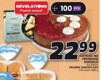 IGA RICARDO FROZEN CHEESECAKE offer