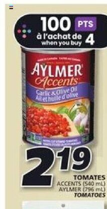 IGA Aylmer Tomatoes offer