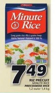 IGA Minute Rice precooked rice offer