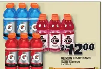 IGA GATORADE THIRST QUENCHER 6x 591 mL offer