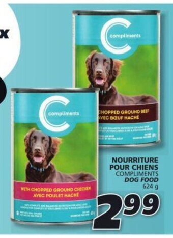 IGA COMPLIMENTS DOG FOOD 624 g offer
