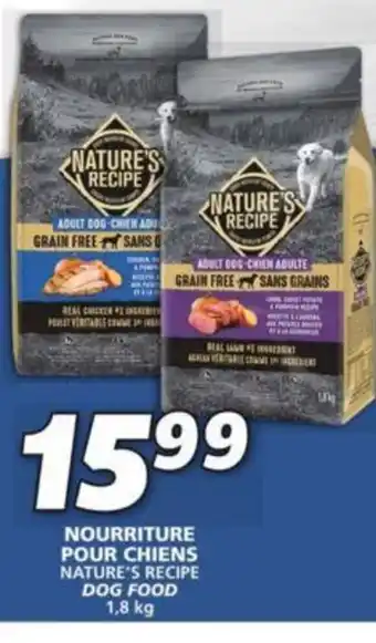IGA NATURE'S RECIPE DOG FOOD 1,8 kg offer