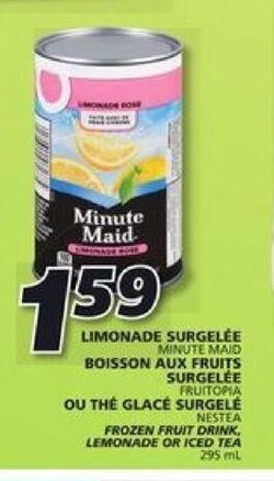 IGA Minute maid lemonade offer