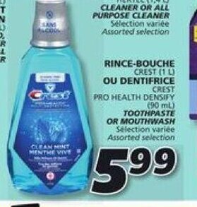 IGA Crest mouthwash offer
