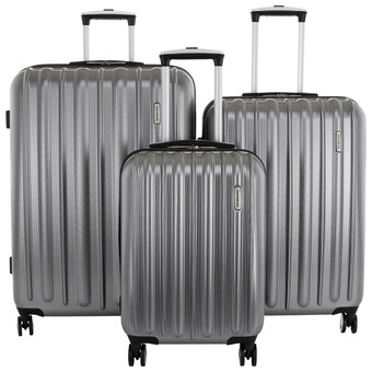 Best Buy Samsonite quarry 3-piece hard side expandable luggage set - silver - only at best buy offer