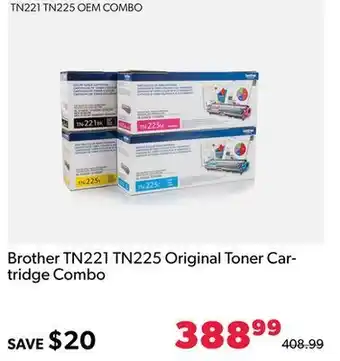 Shopper+ Brother tn221 tn225 original toner car- tridge combo offer