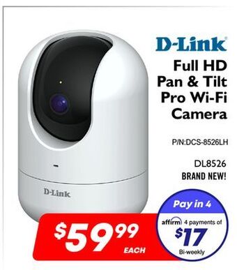 Factory Direct D-link full hd pan & tilt pro wi-fi camera offer