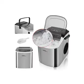 Best Buy 1.2l portable ice maker, 26 lbs/24h countertop ice machine with ice scoop and basket offer