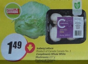 FreshCo Iceberg Lettuce offer
