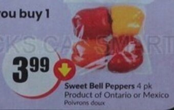 FreshCo Sweet Bell Peppers 4 pk offer