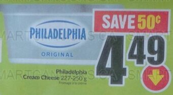 FreshCo Philadelphia cream Cheese 227-250g offer