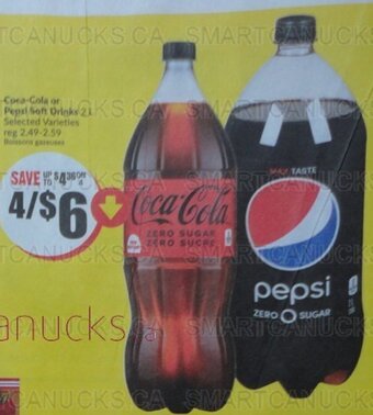 FreshCo Coca-Cola or Pepsi Soft Drinks 2 L offer