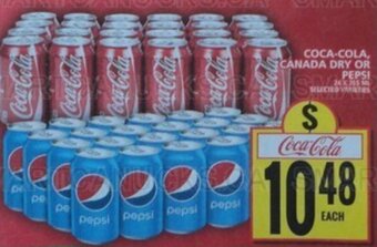Food Basics COCA-COLA, CANADA DRY OR PEPSI offer
