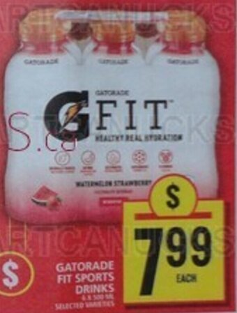 Food Basics GATORADE FIT SPORTS DRINKS offer