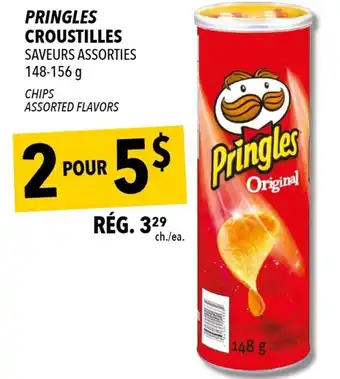 Korvette PRINGLES CROUSTILLES SAVEURS ASSORTIES 148-156 g offer