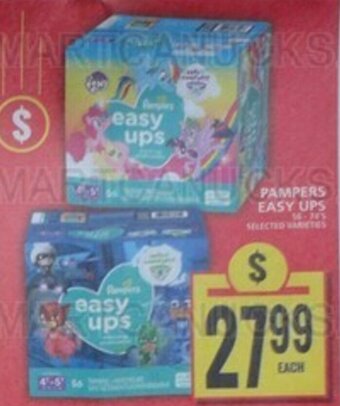 Food Basics PAMPERS EASY UPS offer