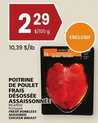 Rachelle-Bery Grocery FRESH BONELESS SEASONED CHICKEN BREAST 100 g offer