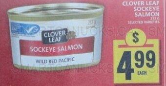 Food Basics CLOVER LEAF SOCKEYE SALMON offer