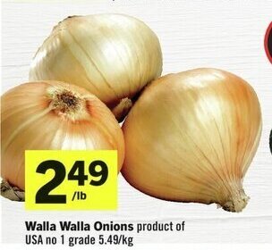 IGA Walla Walla Onions offer