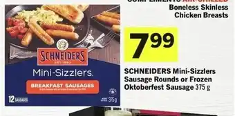 IGA SCHNEIDERS Mini-Sizzlers Sausage Rounds or Frozen Oktoberfest Sausage 375 g offer