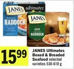 IGA JANES Ultimates Boxed & Breaded Seafood 530-610 g offer