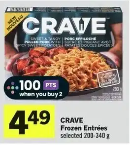 IGA CRAVE Frozen Entrées selected 200-340 g offer