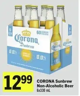 IGA CORONA Sunbrew Non-Alcoholic Beer 6 x 330 mL offer