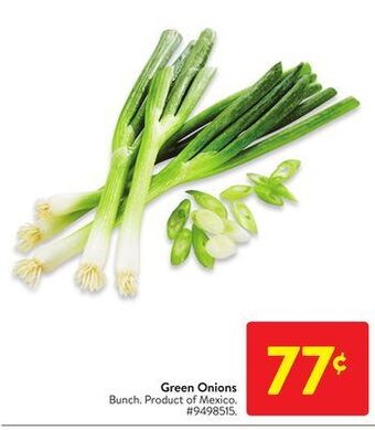 Walmart Green onions offer