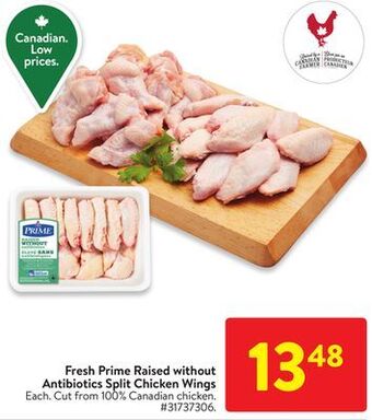Walmart Fresh prime raised without antibiotics s lit chicken wings offer