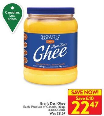 Walmart Brar's desi ghee offer