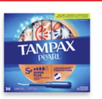 Walmart Tampax tampons or l. natural tampons or pads offer