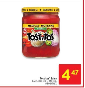 Walmart Tostitos® salsa offer