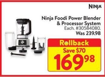 Walmart Ninja foodi power blender & processor system offer