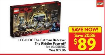 Walmart Lego dc the batman batcave: the riddler face-off offer