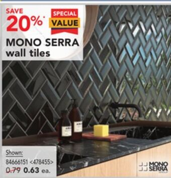 Lowe's Mono serra wall tiles offer