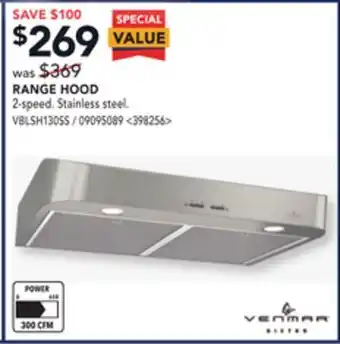 Lowe's Venmar bistro range hood offer