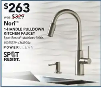 Lowe's Moen nori 1-handle pulldown kitchen faucets offer